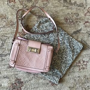 Rebecca Minkoff woven leather crossbody bag